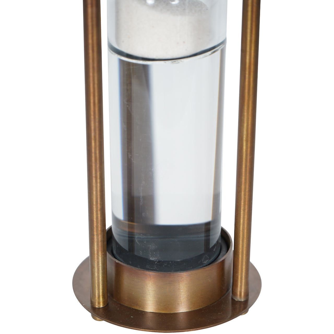 Columbia Antique Brass White Sand Timer Ornament | Small